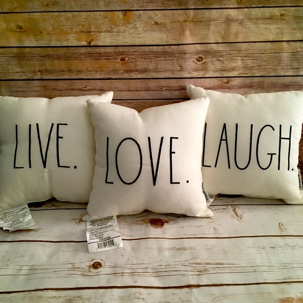 Set of 3 Rae Dunn Pillows